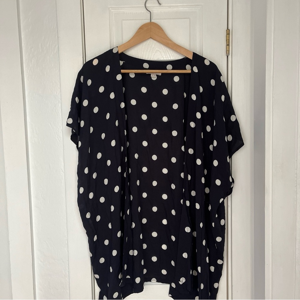 Loft Ann Taylor.  Size XS-S.  Open Front Cardigan Duster.  Light Weight.  Navy